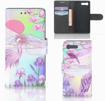 B2Ctelecom Sony Xperia X Compact Bookcase Bird