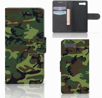 B2Ctelecom Sony Xperia X Compact Bookcase Design Army Dark