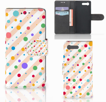 B2Ctelecom Sony Xperia X Compact Bookcase Design Dots