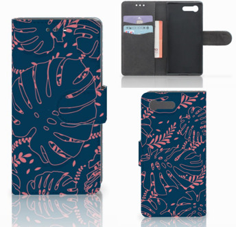 B2Ctelecom Sony Xperia X Compact Bookcase Design Palm Leaves