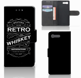 B2Ctelecom Sony Xperia X Compact Bookcase Design Whiskey