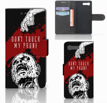 B2Ctelecom Sony Xperia X Compact Bookcase Design Zombie Blood