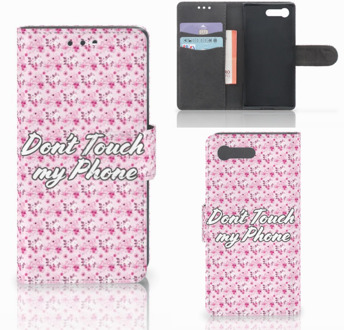 B2Ctelecom Sony Xperia X Compact Bookcase Flowers Pink DTMP