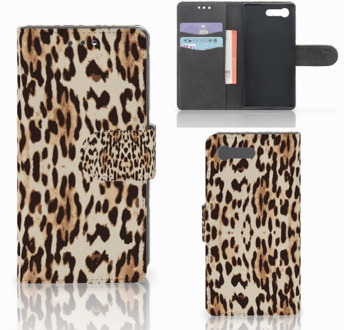 B2Ctelecom Sony Xperia X Compact Bookcase Leopard