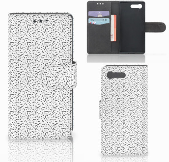 B2Ctelecom Sony Xperia X Compact Bookcase Stripes Dots