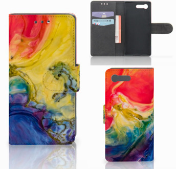 B2Ctelecom Sony Xperia X Compact Bookcase Watercolor Dark