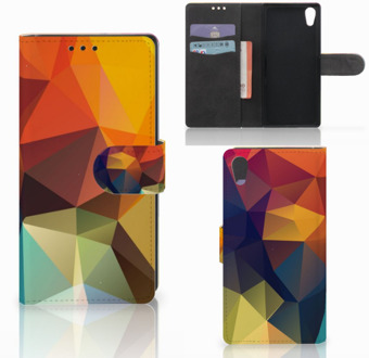 B2Ctelecom Sony Xperia XA1 Boekhoesje Design Polygon Color