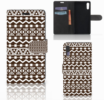 B2Ctelecom Sony Xperia XZ | Sony Xperia XZs Bookcase Aztec Brown