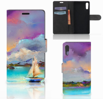 B2Ctelecom Sony Xperia XZ | Sony Xperia XZs Bookcase Boat