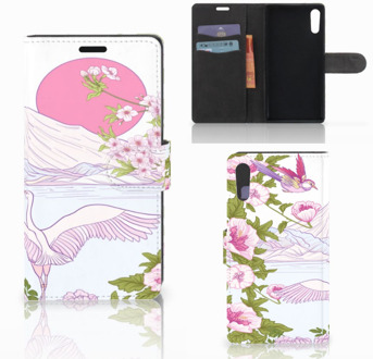 B2Ctelecom Sony Xperia XZ | Sony Xperia XZs Bookcase Design Bird Standing