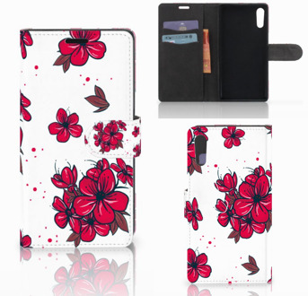 B2Ctelecom Sony Xperia XZ | Sony Xperia XZs Bookcase Design Blossom Red