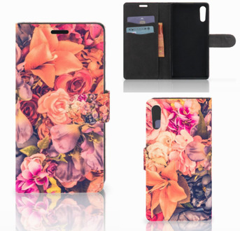 B2Ctelecom Sony Xperia XZ | Sony Xperia XZs Bookcase Design Bosje Bloemen