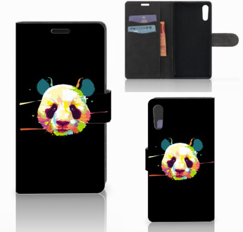 B2Ctelecom Sony Xperia XZ | Sony Xperia XZs Bookcase Design Panda Color