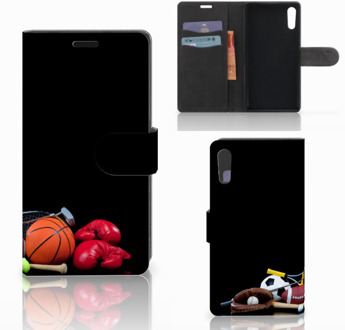 B2Ctelecom Sony Xperia XZ | Sony Xperia XZs Bookcase Design Sports