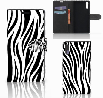 B2Ctelecom Sony Xperia XZ | Sony Xperia XZs Bookcase Design Zebra