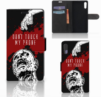 B2Ctelecom Sony Xperia XZ | Sony Xperia XZs Bookcase Design Zombie Blood