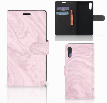 B2Ctelecom Sony Xperia XZ | Sony Xperia XZs Bookcase Marble Pink