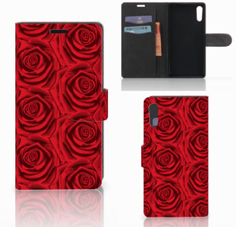 B2Ctelecom Sony Xperia XZ | Sony Xperia XZs Bookcase Red Roses