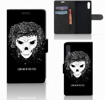 B2Ctelecom Sony Xperia XZ | Sony Xperia XZs Bookcase Skull Hair