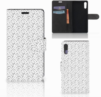 B2Ctelecom Sony Xperia XZ | Sony Xperia XZs Bookcase Stripes Dots