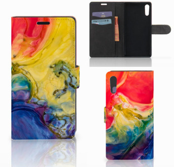 B2Ctelecom Sony Xperia XZ | Sony Xperia XZs Bookcase Watercolor Dark