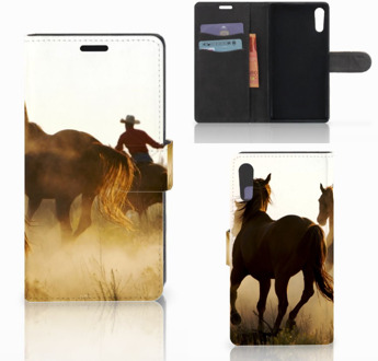 B2Ctelecom Sony Xperia XZ Uniek Design Hoesje Cowboy