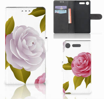 B2Ctelecom Sony Xperia XZ1 Bookcase Hoesje Roses