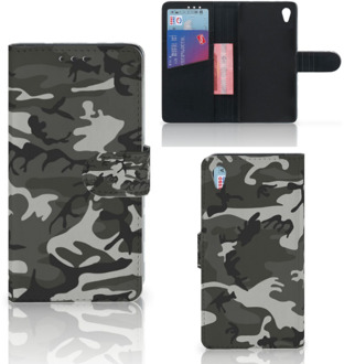 B2Ctelecom Sony Xperia Z3 Bookcase Hoesje Army Light