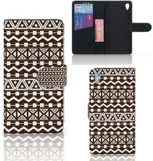 B2Ctelecom Sony Xperia Z3 Bookcase Hoesje Aztec Brown