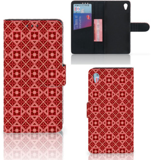 B2Ctelecom Sony Xperia Z3 Bookcase Hoesje Batik Red