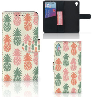 B2Ctelecom Sony Xperia Z3 Bookcase Hoesje Design Ananas