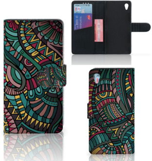 B2Ctelecom Sony Xperia Z3 Bookcase Hoesje Design Aztec