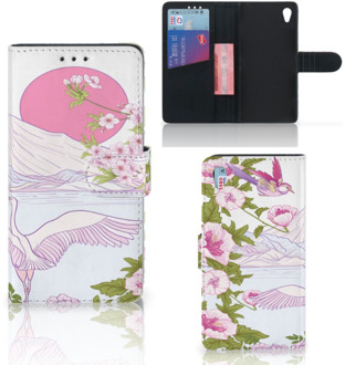 B2Ctelecom Sony Xperia Z3 Bookcase Hoesje Design Bird Standing