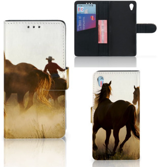 B2Ctelecom Sony Xperia Z3 Bookcase Hoesje Design Cowboy