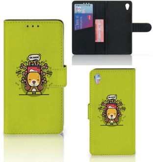 B2Ctelecom Sony Xperia Z3 Bookcase Hoesje Design Doggy Biscuit