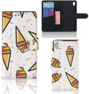 B2Ctelecom Sony Xperia Z3 Bookcase Hoesje Design Icecream