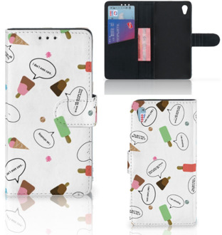 B2Ctelecom Sony Xperia Z3 Bookcase Hoesje Design IJsjes