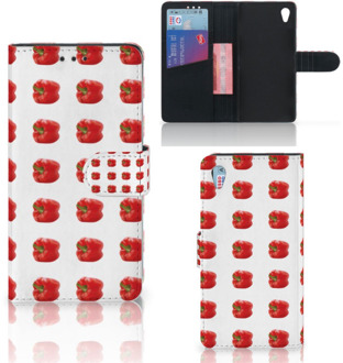 B2Ctelecom Sony Xperia Z3 Bookcase Hoesje Design Paprika Red