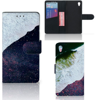 B2Ctelecom Sony Xperia Z3 Bookcase Hoesje Design Sea in Space