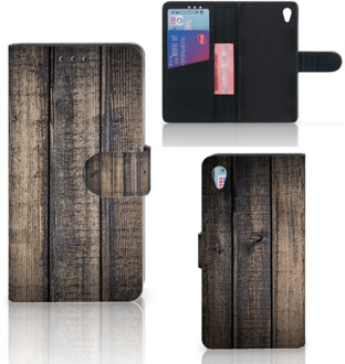 B2Ctelecom Sony Xperia Z3 Bookcase Hoesje Design Steigerhout