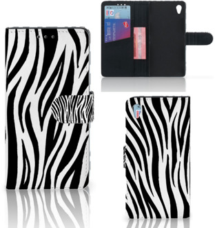 B2Ctelecom Sony Xperia Z3 Bookcase Hoesje Design Zebra