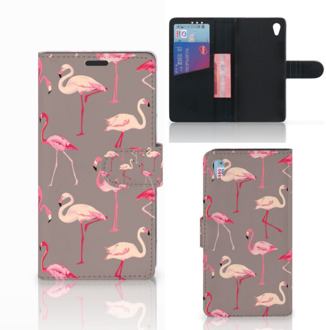 B2Ctelecom Sony Xperia Z3 Bookcase Hoesje Flamingo