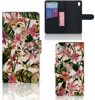 B2Ctelecom Sony Xperia Z3 Bookcase Hoesje Flowers