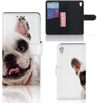 B2Ctelecom Sony Xperia Z3 Bookcase Hoesje Franse Bulldog