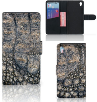 B2Ctelecom Sony Xperia Z3 Bookcase Hoesje Krokodillenprint