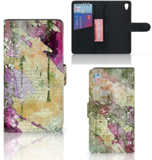 B2Ctelecom Sony Xperia Z3 Bookcase Hoesje Letter Painting