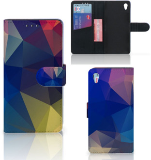 B2Ctelecom Sony Xperia Z3 Bookcase Hoesje Polygon Dark