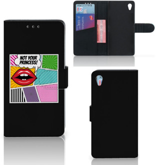 B2Ctelecom Sony Xperia Z3 Bookcase Hoesje Popart Princess