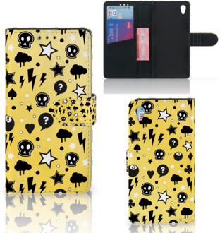 B2Ctelecom Sony Xperia Z3 Bookcase Hoesje Punk Yellow