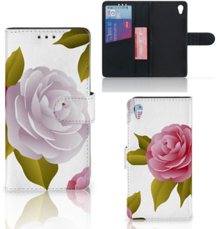 B2Ctelecom Sony Xperia Z3 Bookcase Hoesje Roses